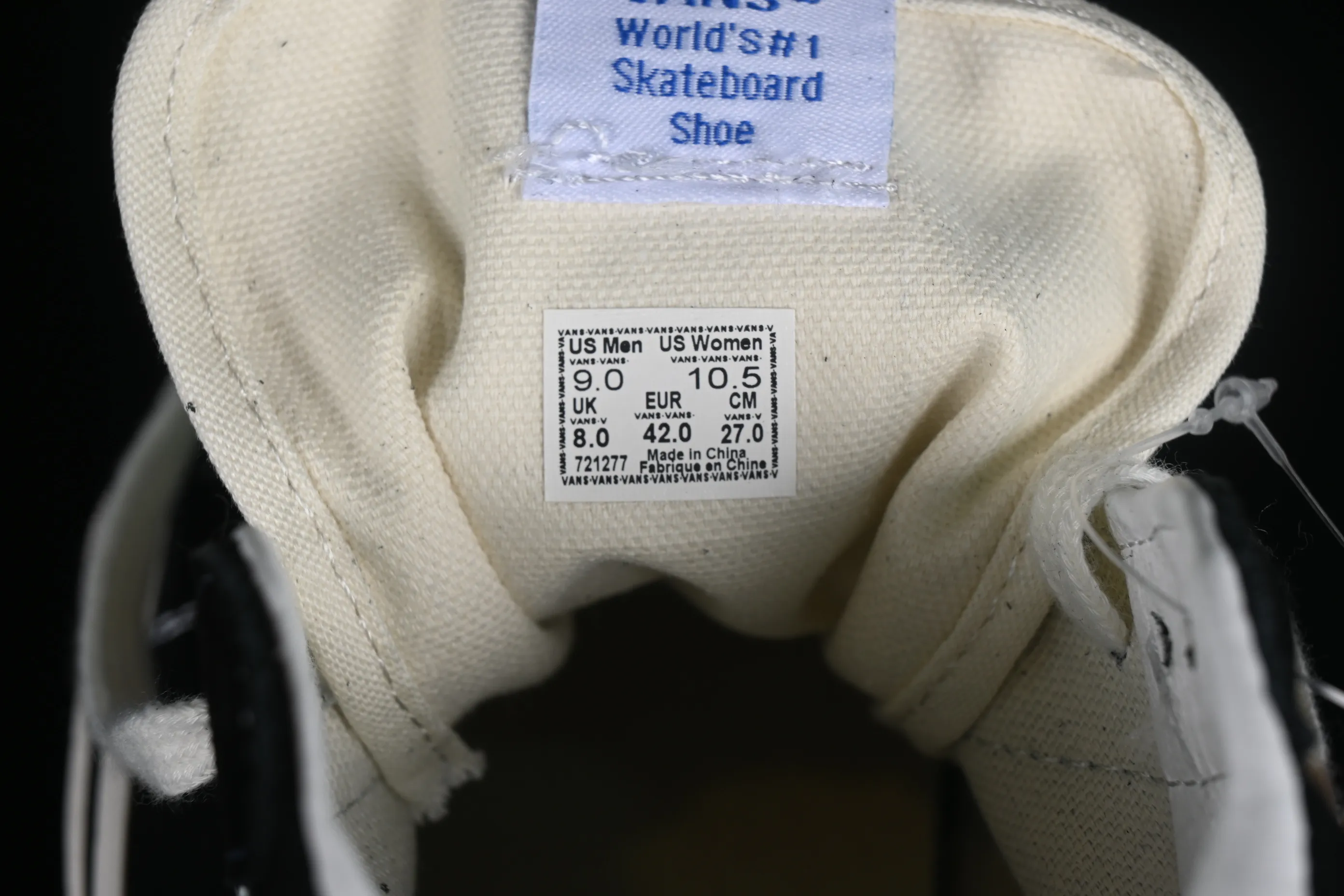 All categories Vans Vans series Vans Mid Vans China Vans Style 37 Anaheim black and white mid-top casual sneakers VN0A3MUOQF6